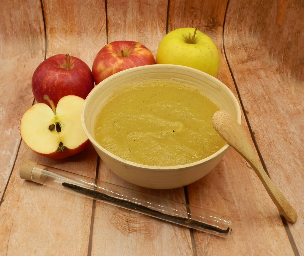 Compote de pomme à la vanille